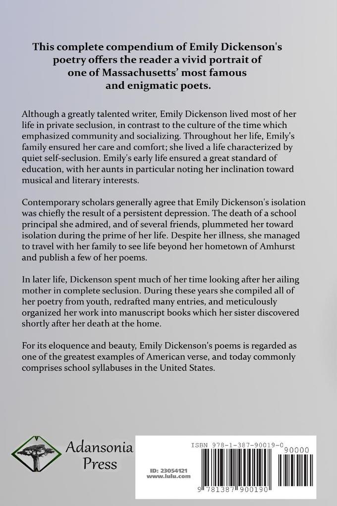 Weitere Ansicht: The Complete Poems of Emily Dickinson | Emily Dickinson
