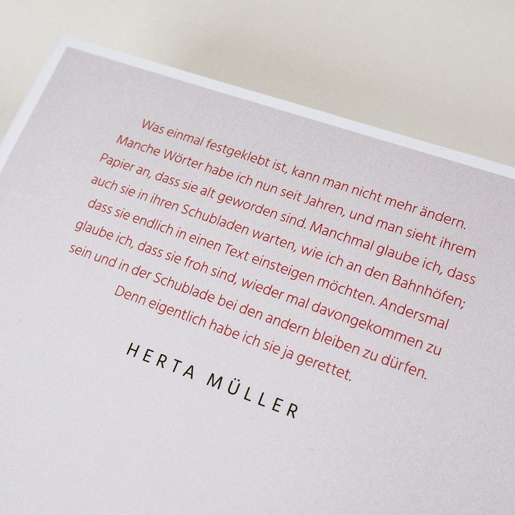 Weitere Ansicht: Im Heimweh ist ein blauer Saal | Herta Müller