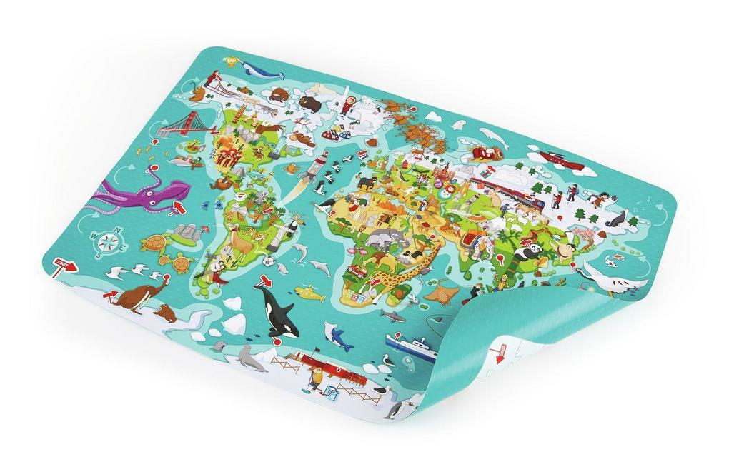Weitere Ansicht: "2-in-1-Weltreise" Puzzle und Spiel / 105 Teile