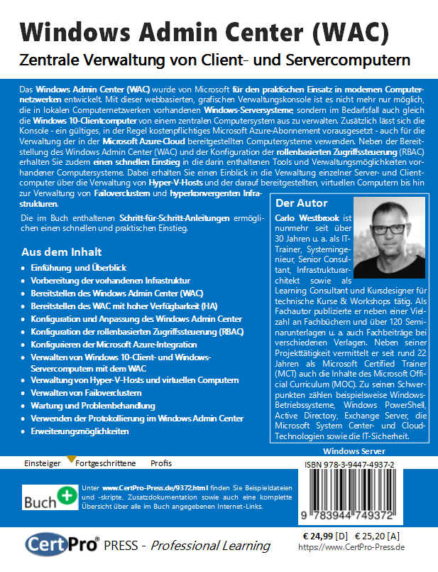 Weitere Ansicht: Windows Admin Center (WAC) | Carlo Westbrook