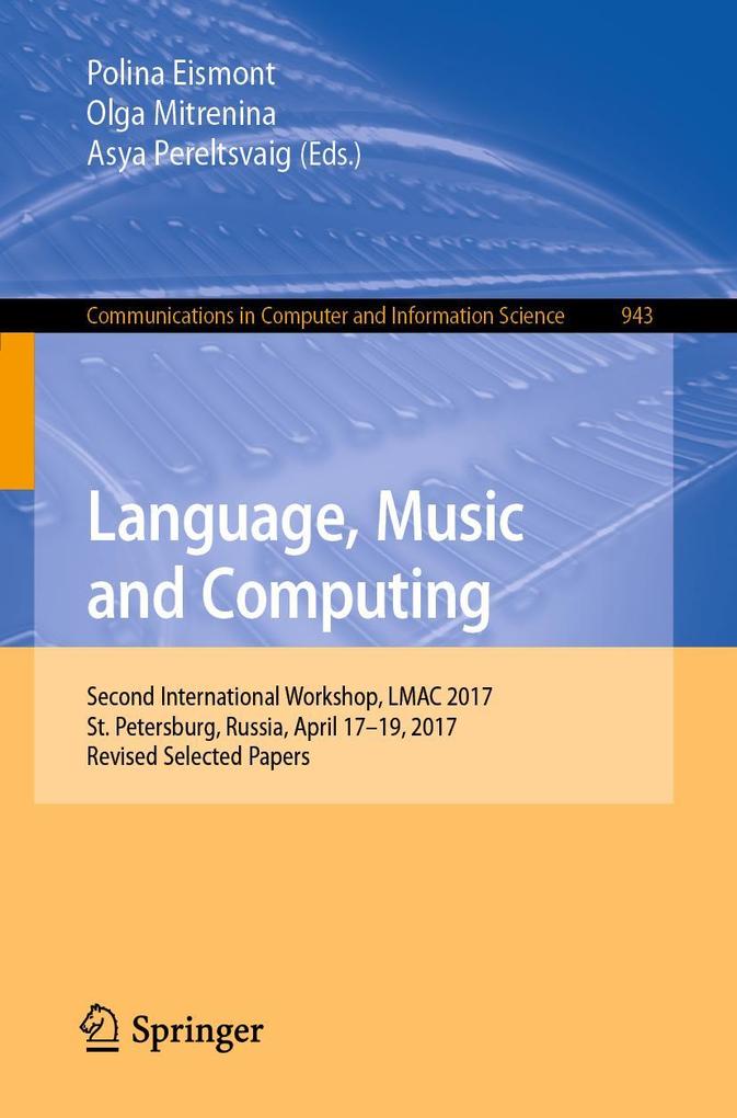 Produktbild: Language, Music and Computing