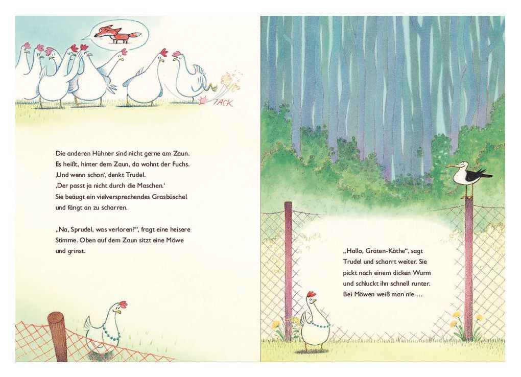 Weitere Ansicht: Trudel Gedudel purzelt vom Zaun | Eva Muszynski, Karsten Teich