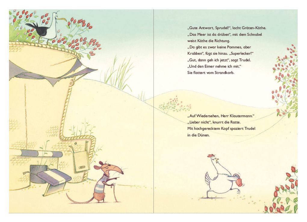 Weitere Ansicht: Trudel Gedudel purzelt vom Zaun | Eva Muszynski, Karsten Teich