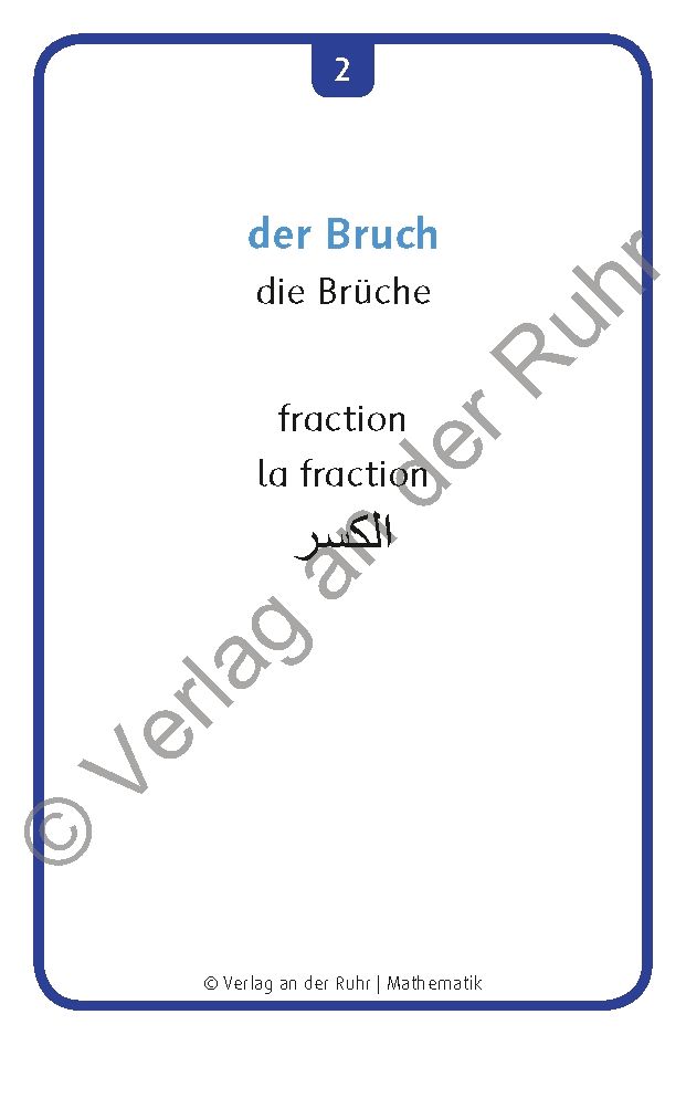 Weitere Ansicht: Deutschlernen mit Bildern - Mathematik