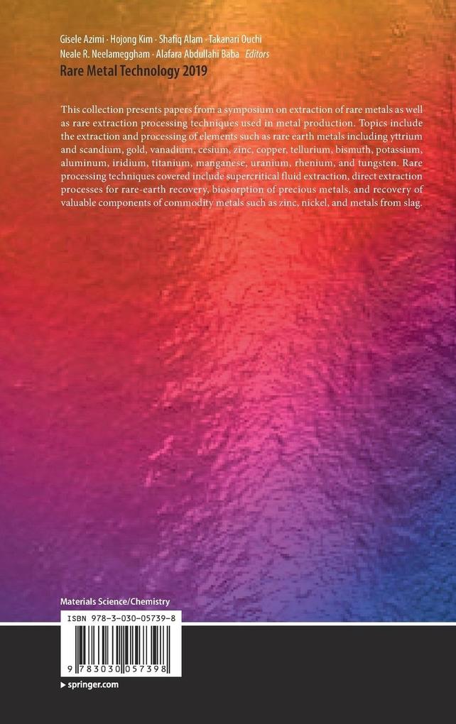 Weitere Ansicht: Rare Metal Technology 2019