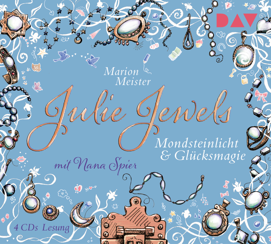 Produktbild: Julie Jewels - Mondsteinlicht und Glücksmagie, 4 Audio-CDs | Marion Meister