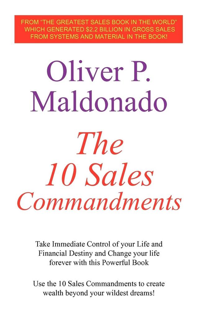 Produktbild: The 10 Sales Commandments | Oliver P. Maldonado