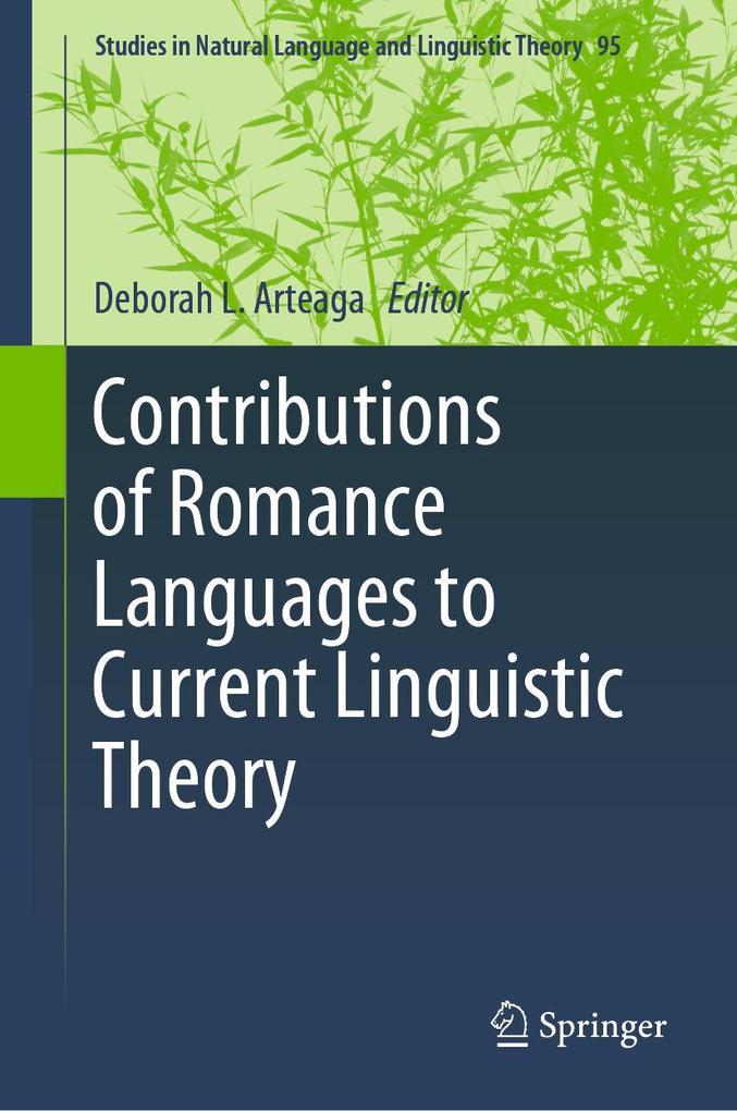 Produktbild: Contributions of Romance Languages to Current Linguistic Theory