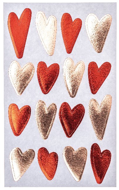 Weitere Ansicht: Sticker Liebe, Herzen, Rosa/Rot