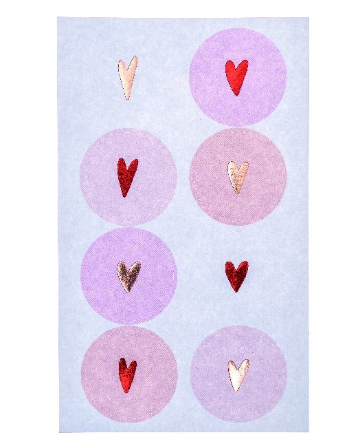 Weitere Ansicht: Sticker Liebe, Herzen, Rosa/Rot