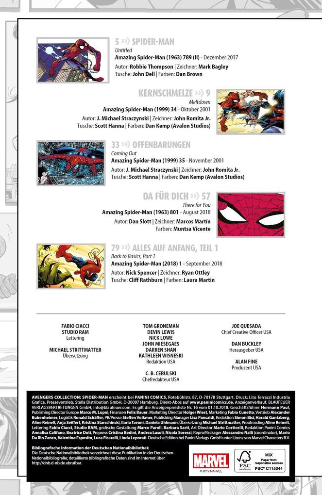 Weitere Ansicht: Avengers Collection: Spider-Man | Robbie Thompson, Mark Bagley, J. Michael Straczynski, John Romita Jr., Dan Slott