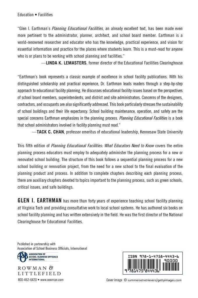 Weitere Ansicht: Planning Educational Facilities | Glen I. Earthman