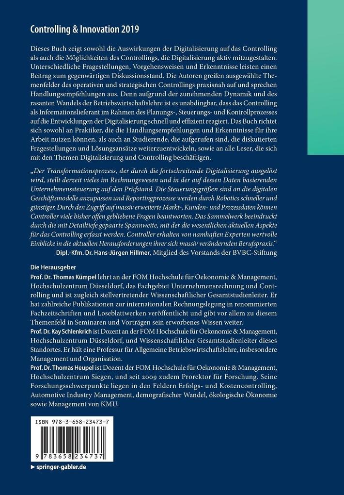 Weitere Ansicht: Controlling & Innovation 2019