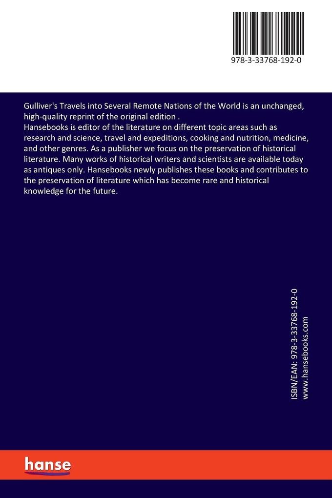 Weitere Ansicht: Gulliver's Travels into Several Remote Nations of the World | Jonathan Swift