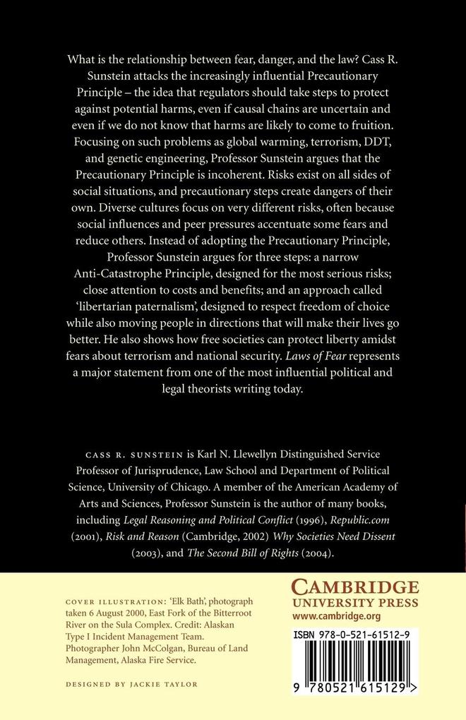 Weitere Ansicht: Laws of Fear | Cass R. Sunstein