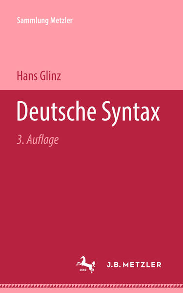 Produktbild: Deutsche Syntax | Hans Glinz