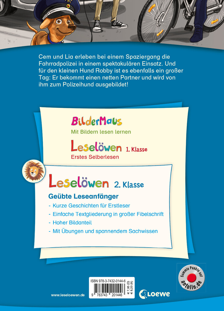 Weitere Ansicht: Leselöwen 2. Klasse - Polizeigeschichten | Michaela Hanauer