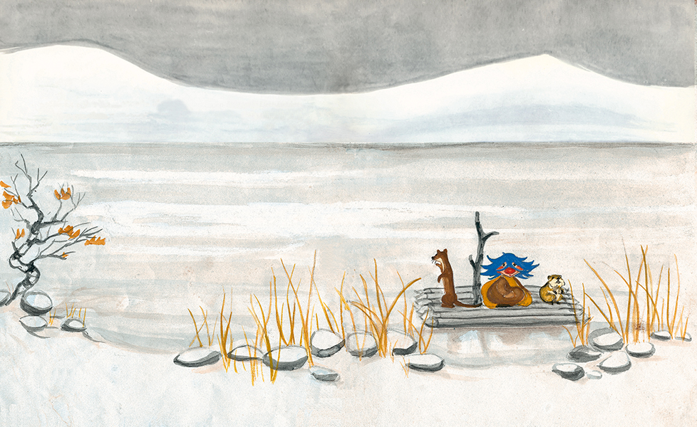 Weitere Ansicht: Plupp baut ein Haus | Inga Borg