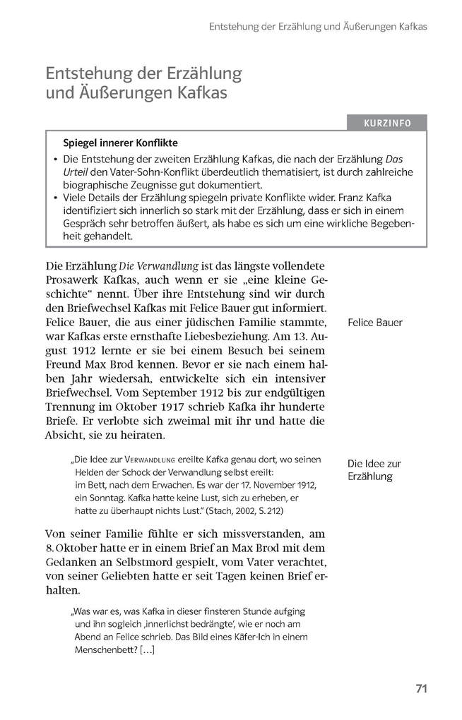 Weitere Ansicht: Lektürehilfen Franz Kafka, "Die Verwandlung". Interpretationshilfe für Oberstufe und Abitur