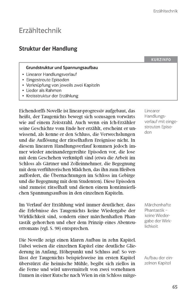 Weitere Ansicht: Lektürehilfen Joseph von Eichendorff, Aus dem Leben eines Taugenichts