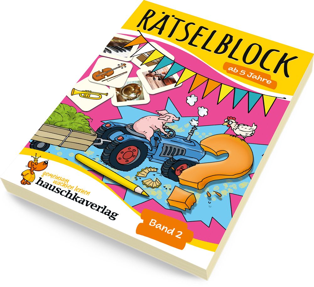 Weitere Ansicht: Rätselblock ab 5 Jahre, Band 2, A5-Block | Ulrike Maier