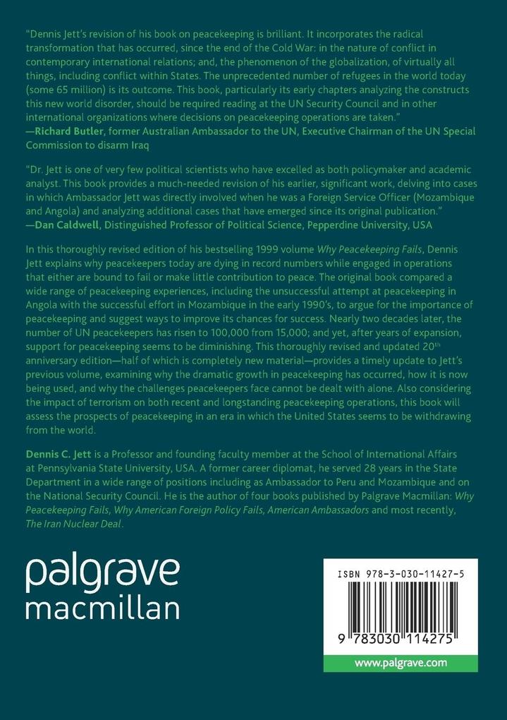 Weitere Ansicht: Why Peacekeeping Fails | Dennis C. Jett