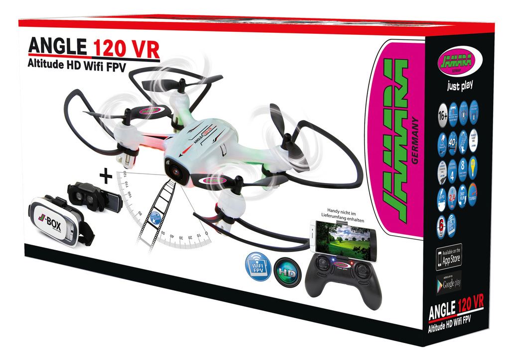 Weitere Ansicht: Jamara - Angle 120 VR Drone WideAngle Altitude HD FPV Wifi