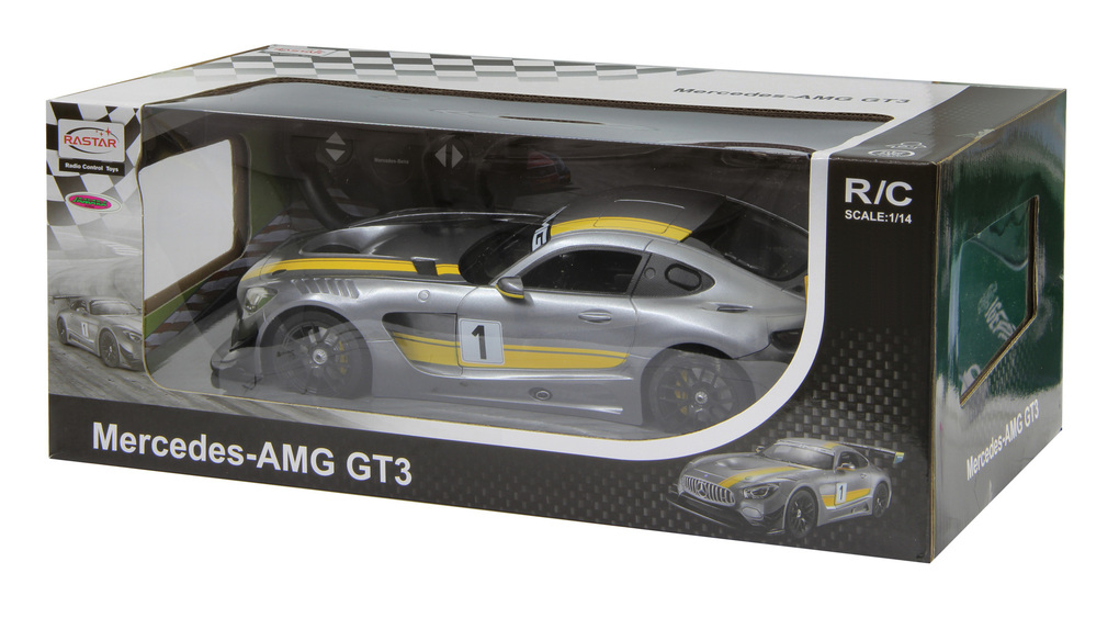 Weitere Ansicht: Jamara - Fahrzeug, Mercedes-Benz AMG GT3 Performance 1:14, grau, 27 MHz