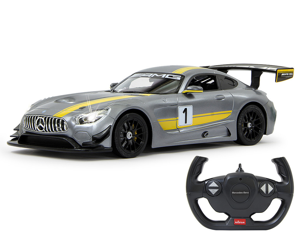 Weitere Ansicht: Jamara - Fahrzeug, Mercedes-Benz AMG GT3 Performance 1:14, grau, 27 MHz