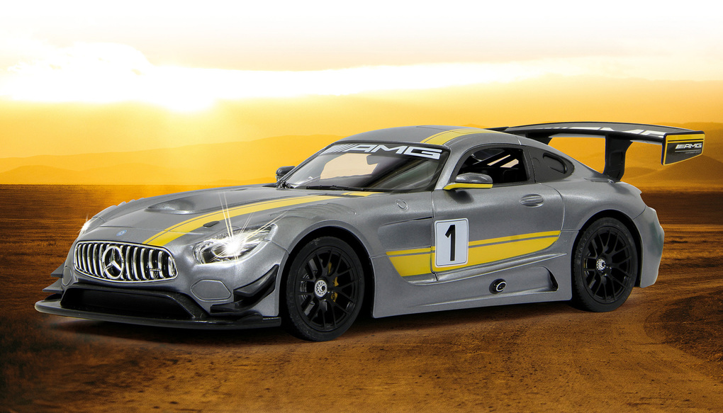 Weitere Ansicht: Jamara - Fahrzeug, Mercedes-Benz AMG GT3 Performance 1:14, grau, 27 MHz