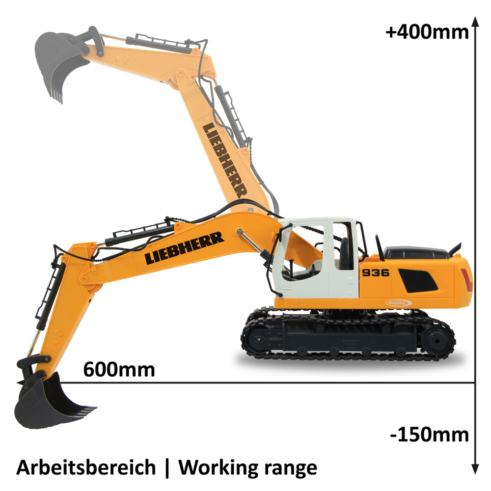 Weitere Ansicht: Jamara - Baufahrzeug, Bagger Liebherr R 936 2,4 GHz