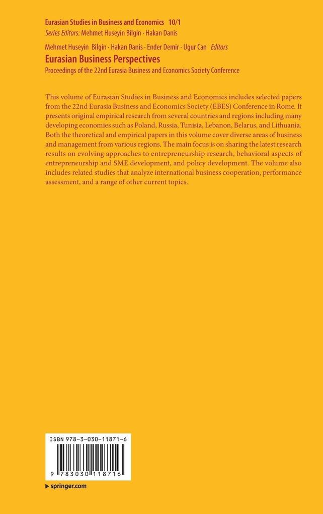 Weitere Ansicht: Eurasian Business Perspectives
