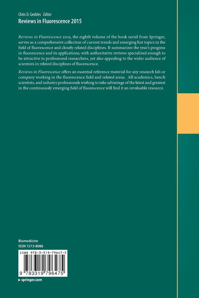 Weitere Ansicht: Reviews in Fluorescence 2015