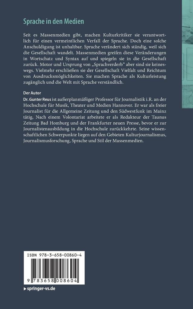 Weitere Ansicht: Sprache in den Medien | Gunter Reus