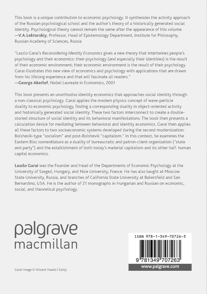 Weitere Ansicht: Reconsidering Identity Economics | Laszlo Garai