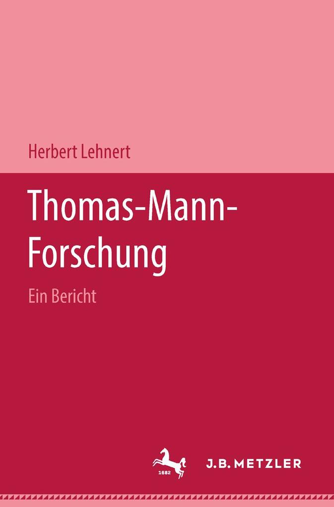 Produktbild: Thomas-Mann-Forschung | Herbert Lehnert