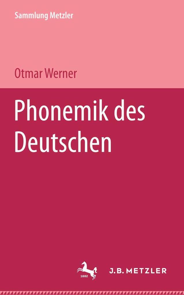 Produktbild: Phonemik des Deutschen | Otmar Werner