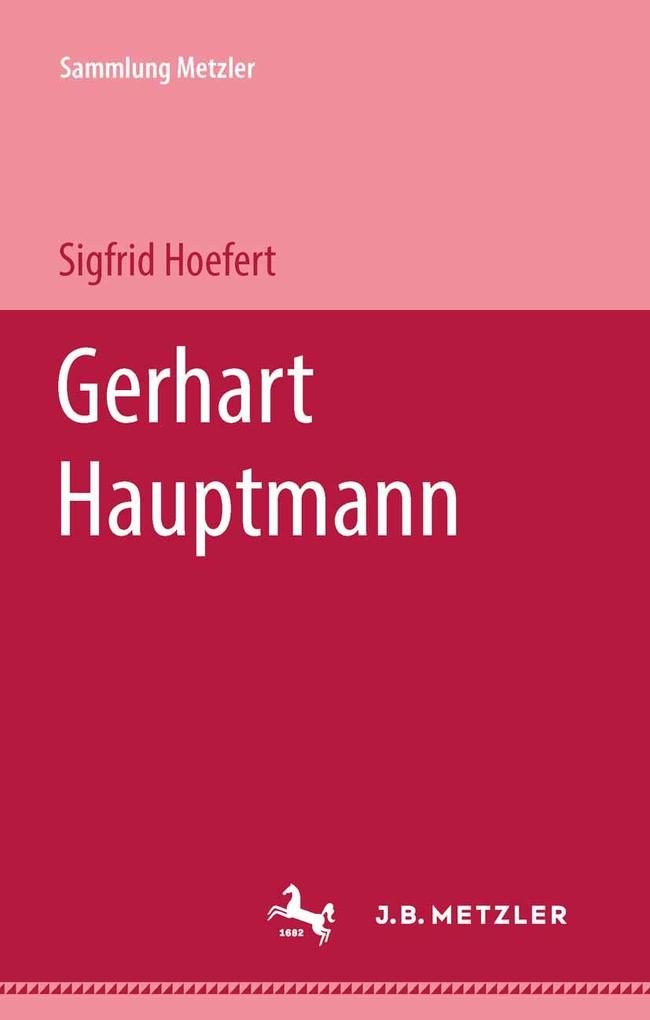 Produktbild: Gerhart Hauptmann | Sigfrid Hoefert