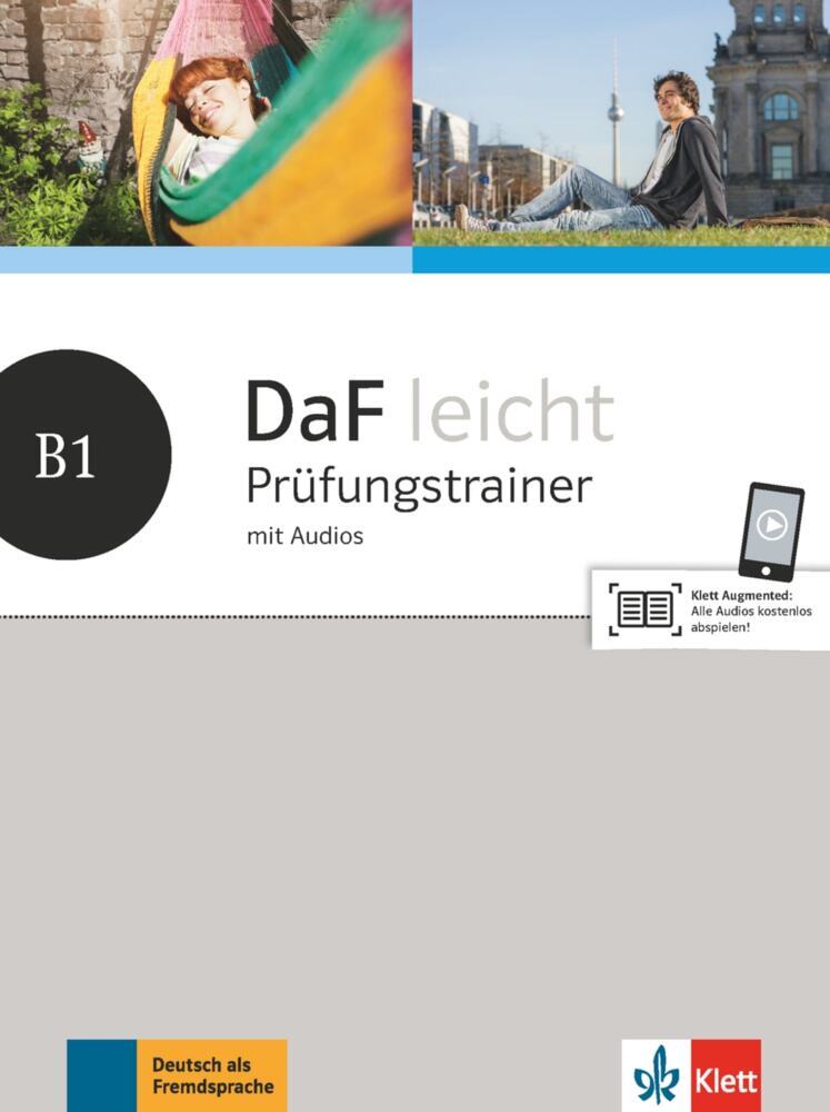 Produktbild: DaF leicht B1. Prüfungstrainer mit Audios | Birgit Braun, Sandra Hohmann, Eveline Schwarz