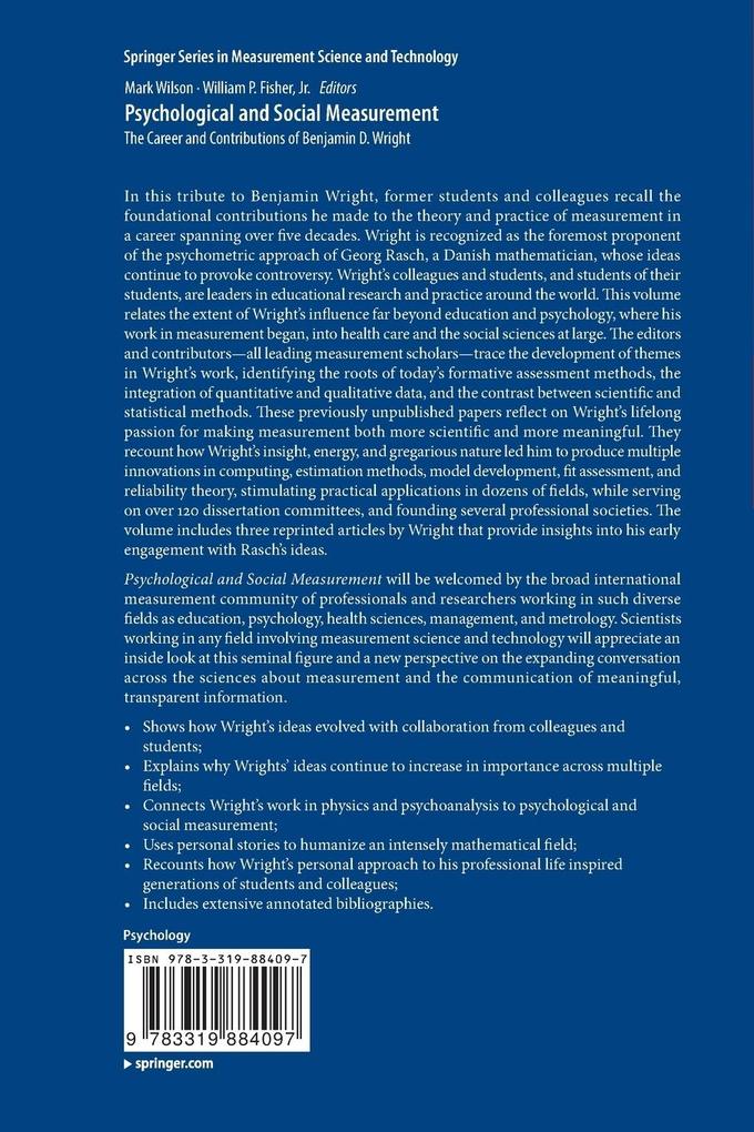 Weitere Ansicht: Psychological and Social Measurement
