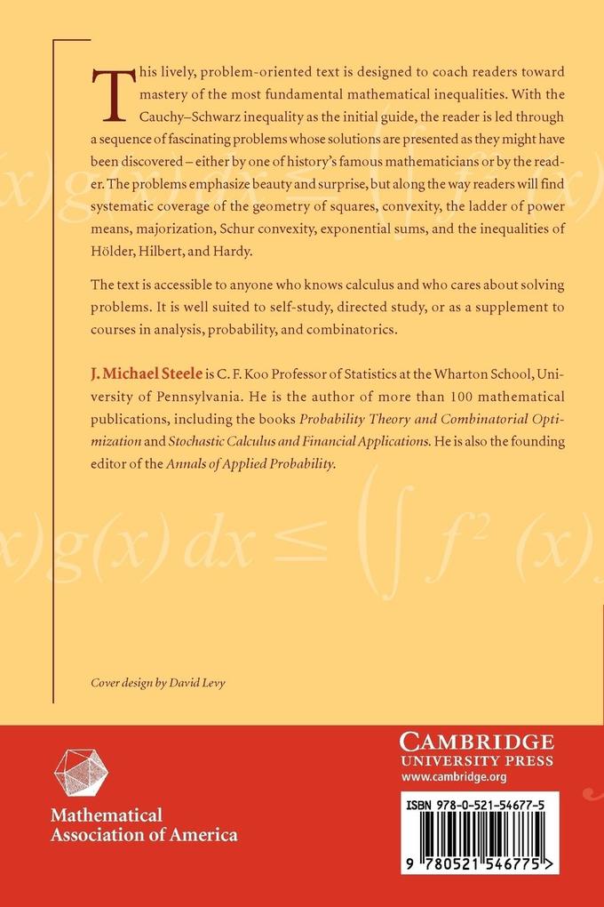 Weitere Ansicht: The Cauchy-Schwarz Master Class | J. Michael Steele