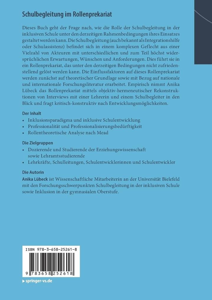 Weitere Ansicht: Schulbegleitung im Rollenprekariat | Anika Lübeck