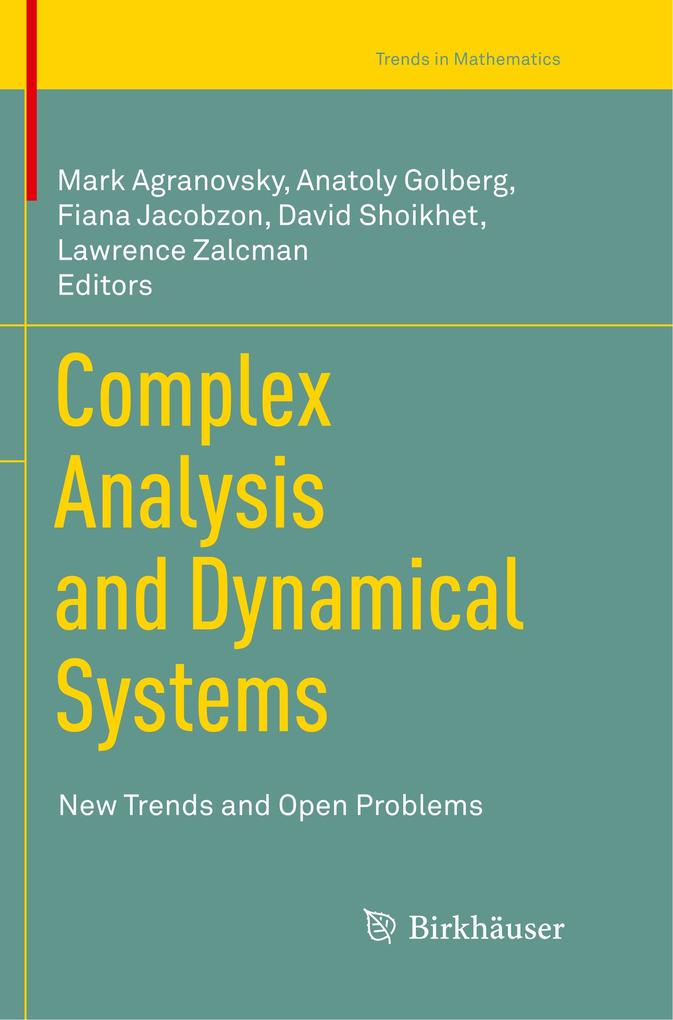 Produktbild: Complex Analysis and Dynamical Systems