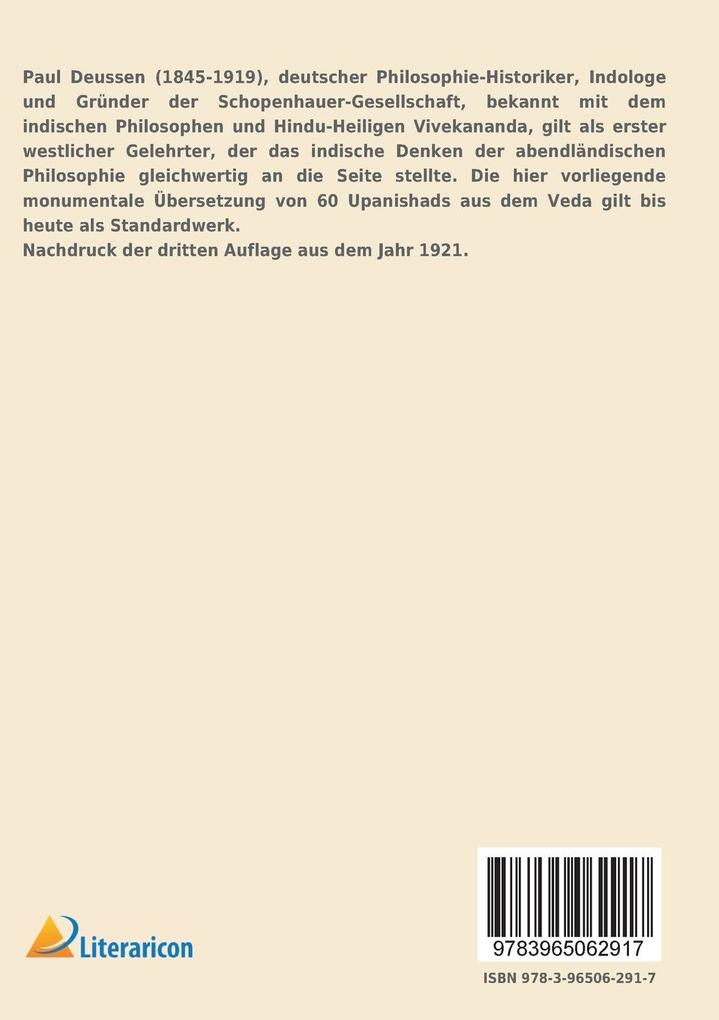 Weitere Ansicht: Sechzig Upanishads des Veda | Paul Deussen
