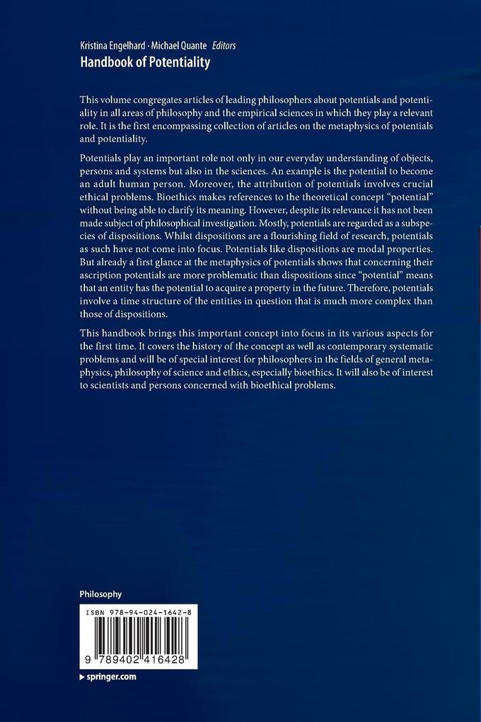 Weitere Ansicht: Handbook of Potentiality