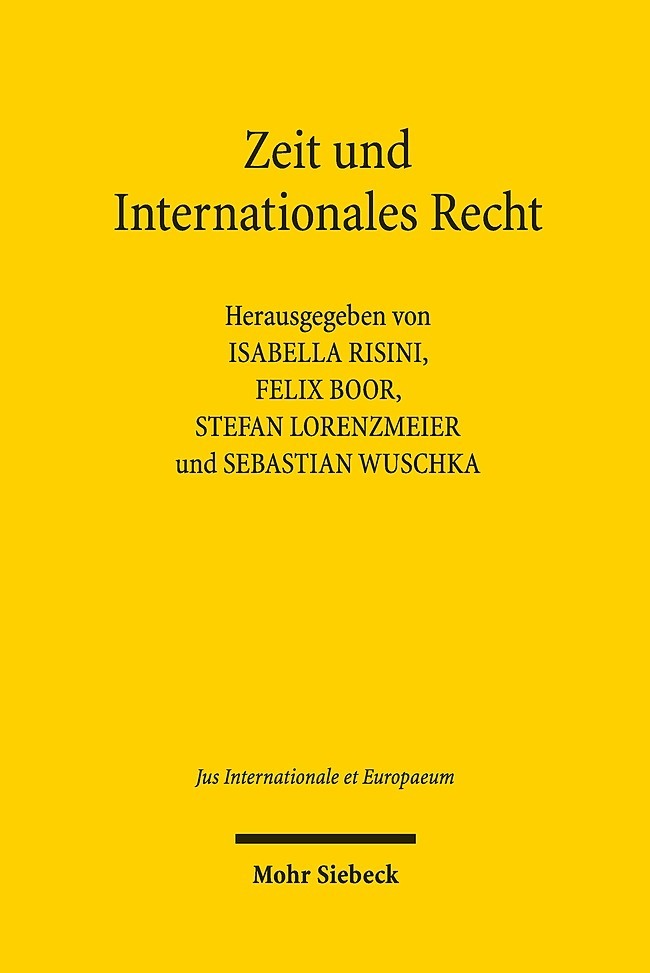 Produktbild: Zeit und Internationales Recht