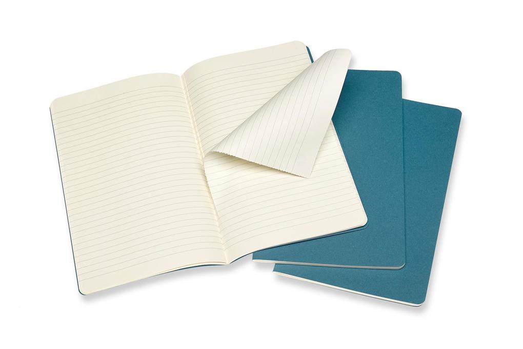 Weitere Ansicht: Moleskine Cahier Large/A5, 3er Set, Liniert, Lebhaftes Blau