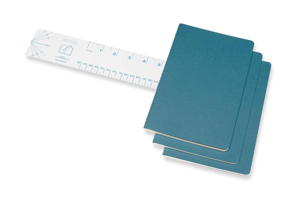 Weitere Ansicht: Moleskine Cahier Large/A5, 3er Set, Liniert, Lebhaftes Blau