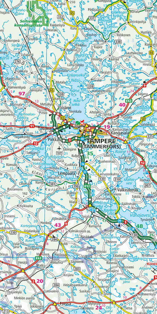 Weitere Ansicht: Hallwag Strassenkarte Finnland Suomi 1:650.000