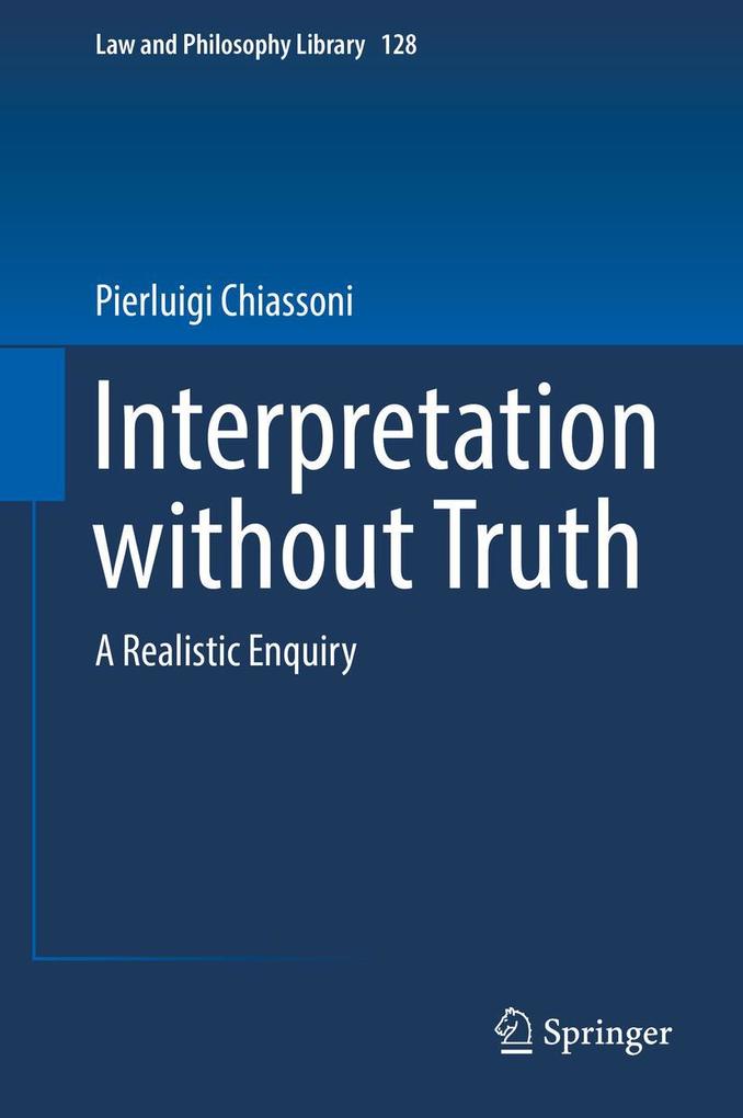 Produktbild: Interpretation without Truth | Pierluigi Chiassoni